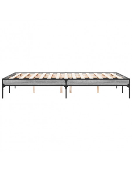 Giroletto Grigio Sonoma 120x190 cm in Legno Multistrato Metallo