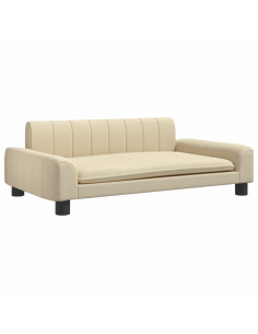 Lettino per Cani Crema 90x53x30 cm in Similpelle 2