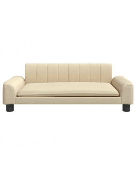 Lettino per Cani Crema 90x53x30 cm in Similpelle