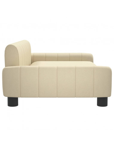 Lettino per Cani Crema 90x53x30 cm in Similpelle