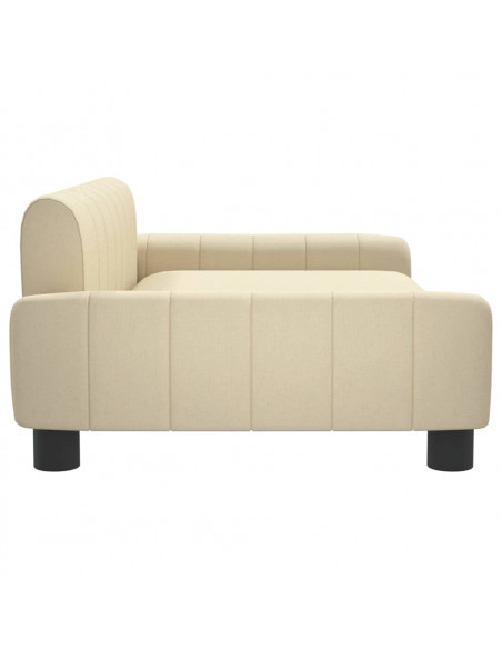 Lettino per Cani Crema 90x53x30 cm in Similpelle