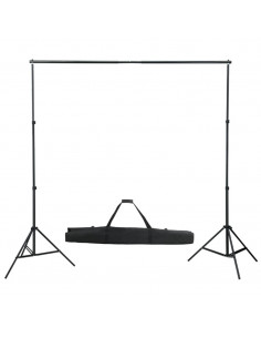 Kit Studio Fotografico con Luci Ombrelli Fondale e Riflettore 2