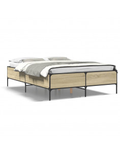 Giroletto Rovere Sonoma 140x190 cm in Legno Multistrato Metallo 2