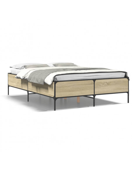 Giroletto Rovere Sonoma 140x190 cm in Legno Multistrato Metallo