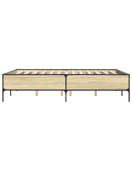 Giroletto Rovere Sonoma 140x190 cm in Legno Multistrato Metallo