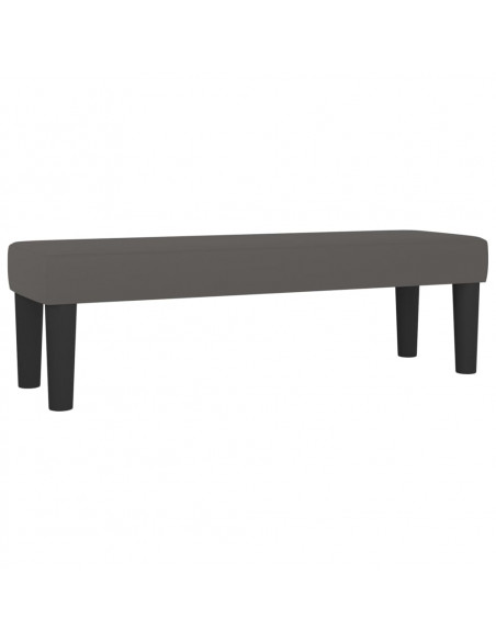 Panca Grigia 100x30x30 cm in Similpelle
