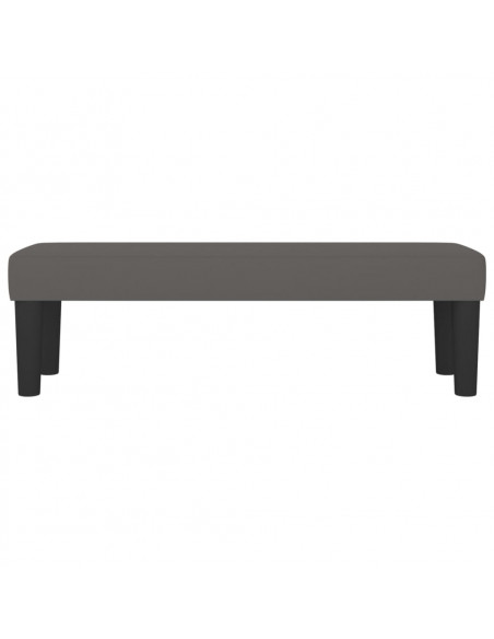Panca Grigia 100x30x30 cm in Similpelle