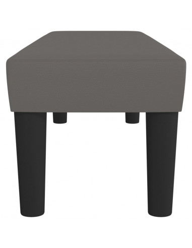 Panca Grigia 100x30x30 cm in Similpelle