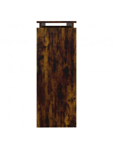 Tavolino Consolle Rovere Fumo 102x30x80 cm in Legno Multistrato