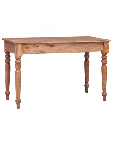 Scrivania con Cassetti 117x57x75 cm in Legno Massello di Mogano