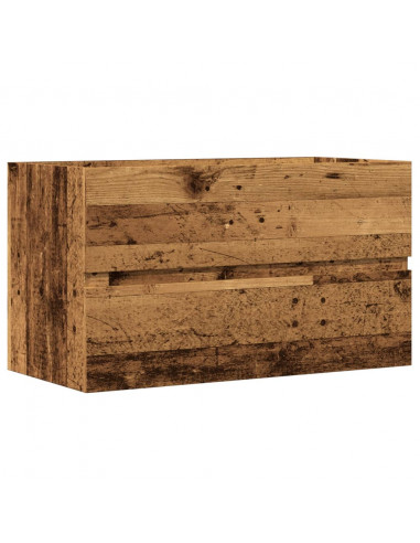 Mobile Lavabo Legno Antico 90x38,5x45 cm in Truciolato
