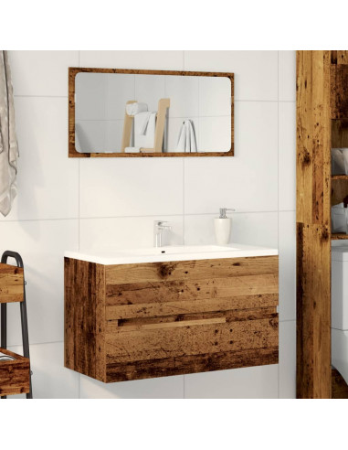 Mobile Lavabo Legno Antico 90x38,5x45 cm in Truciolato