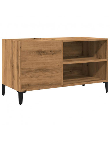 Mobile Porta Dischi Rovere Artigianale 84,5x38x48cm Multistrato
