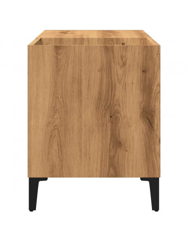 Mobile Porta Dischi Rovere Artigianale 84,5x38x48cm Multistrato