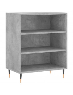 Credenza Grigio Cemento 57x35x70 cm in Legno Multistrato 2