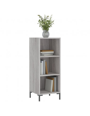Credenza Grigio Sonoma 34,5x32,5x90 cm in Legno Multistrato