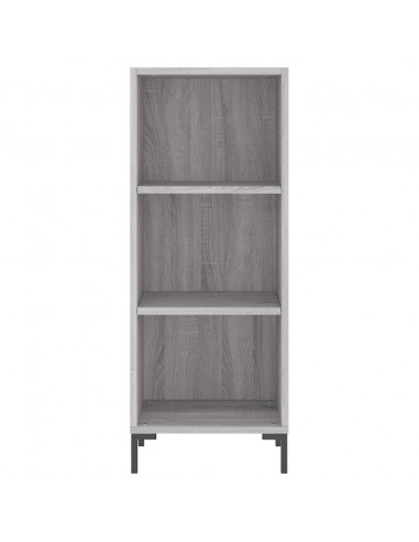 Credenza Grigio Sonoma 34,5x32,5x90 cm in Legno Multistrato