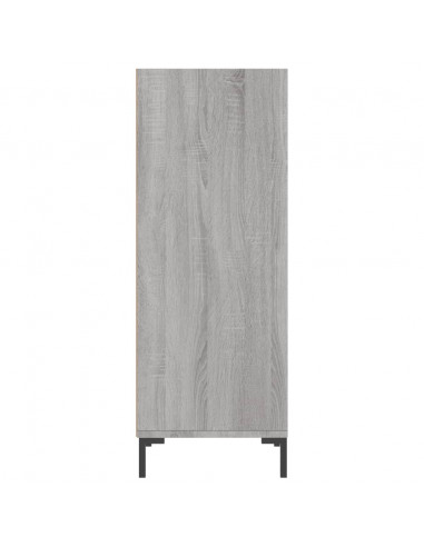Credenza Grigio Sonoma 34,5x32,5x90 cm in Legno Multistrato