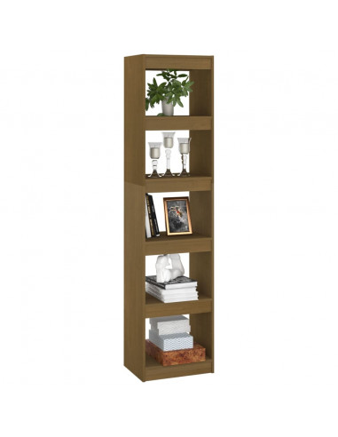 Libreria/Divisorio Marrone Miele 40x30x167,5cm Massello di Pino