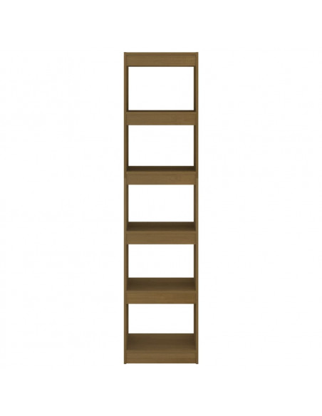 Libreria/Divisorio Marrone Miele 40x30x167,5cm Massello di Pino
