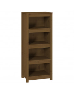 Libreria Marrone Miele 50x35x125,5 cm in Legno Massello di Pino 2