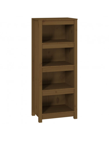 Libreria Marrone Miele 50x35x125,5 cm in Legno Massello di Pino