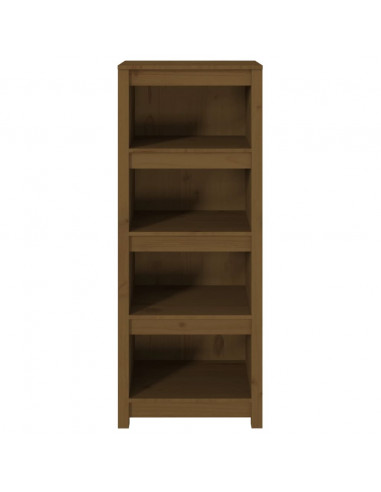 Libreria Marrone Miele 50x35x125,5 cm in Legno Massello di Pino