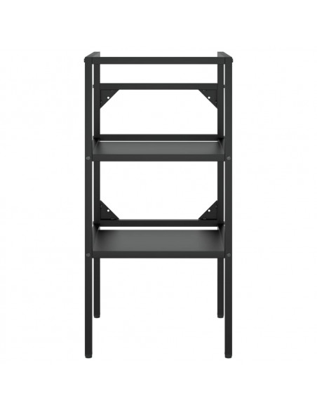 Struttura per Lavabo da Bagno Nera 40x38x83 cm in Ferro
