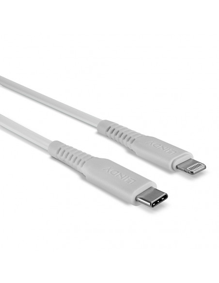 Lindy 31316 cavo Lightning 1 m Bianco