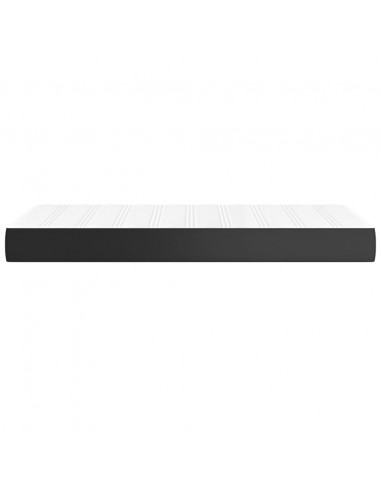 Materasso a Molle Insacchettate Nero 80x200x20 cm in Similpelle