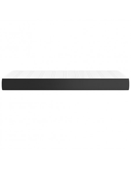 Materasso a Molle Insacchettate Nero 80x200x20 cm in Similpelle