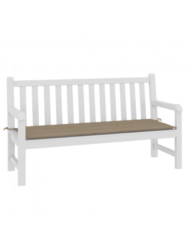 Cuscino per Panca Tortora 150x50x3 cm in Tessuto Oxford