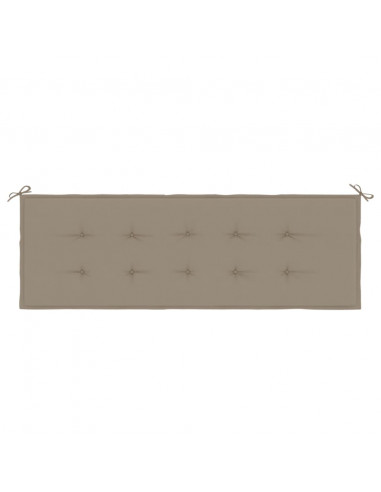 Cuscino per Panca Tortora 150x50x3 cm in Tessuto Oxford