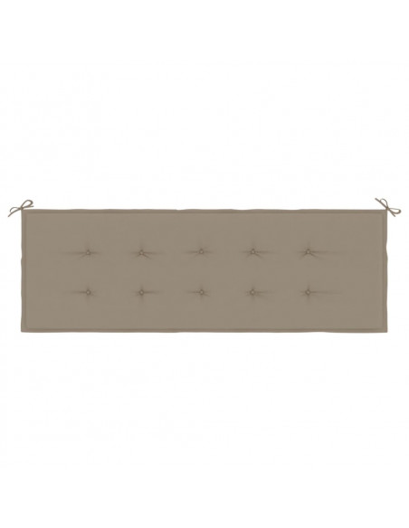 Cuscino per Panca Tortora 150x50x3 cm in Tessuto Oxford