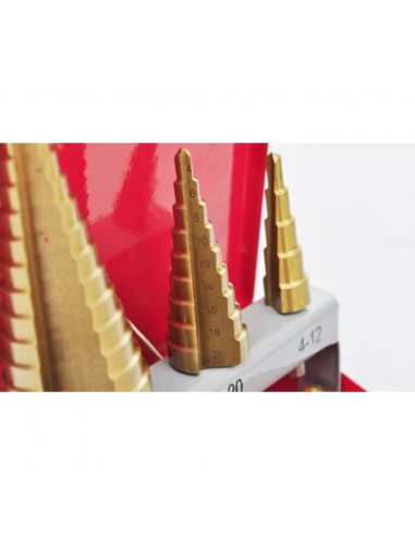 Punte per Trapano, punte Titanio HSS 3pz , accessori trapano