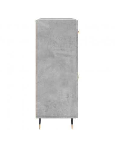 Credenza Grigio Cemento 69,5x34x90 cm in Legno Multistrato