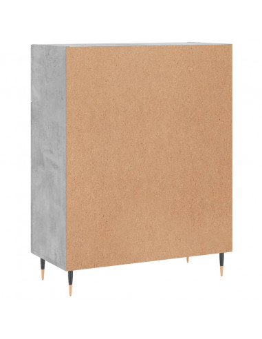 Credenza Grigio Cemento 69,5x34x90 cm in Legno Multistrato