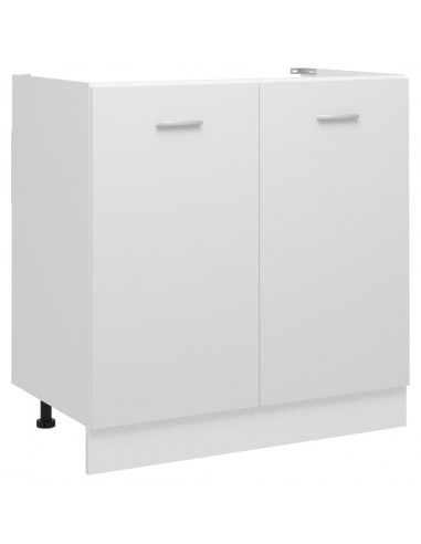 Mobile Sottolavello Bianco 80x46x81,5 cm Legno Multistrato