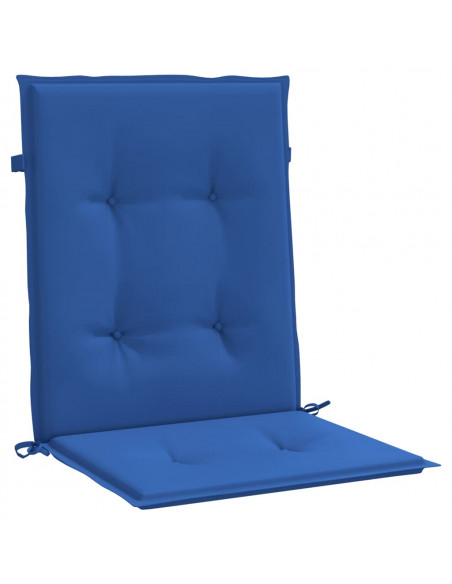 Cuscini per Sedia 6 pz Blu Reale 100x50x3 cm in Tessuto Oxford
