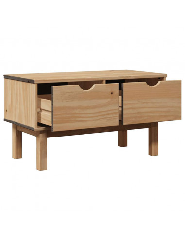 Panca da Corridoio OTTA 80x40x45 cm in Legno Massello di Pino