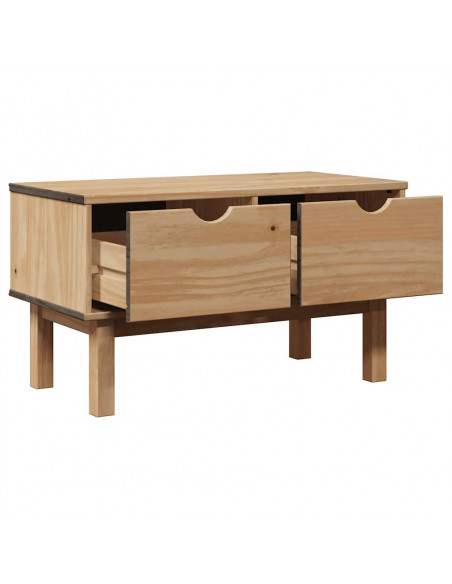 Panca da Corridoio OTTA 80x40x45 cm in Legno Massello di Pino