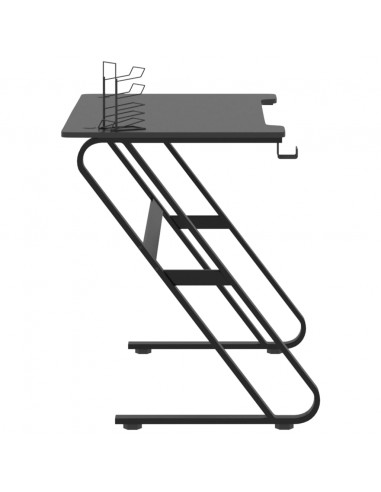 Scrivania da Gaming con Gambe a ZZ Nera 110x60x75 cm