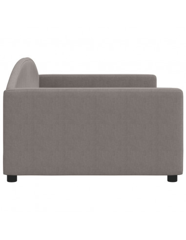 Letto da Giorno Tortora 100x200 cm in Tessuto