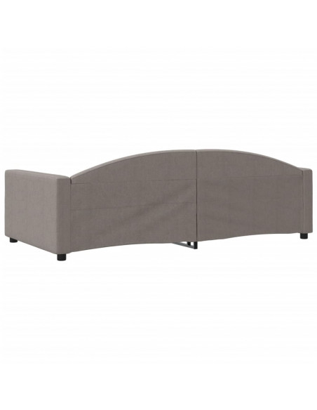 Letto da Giorno Tortora 100x200 cm in Tessuto