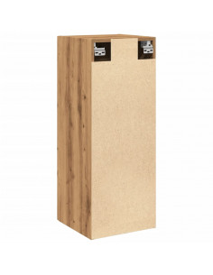 Mobile a Parete Rovere Artigianale 34,5x34x90 cm in Truciolato 2