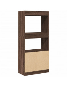 Credenza Rovere Marrone 63x33x140 cm in Truciolato 2