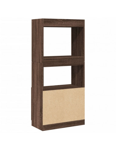 Credenza Rovere Marrone 63x33x140 cm in Truciolato