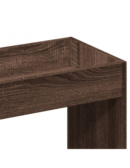 Credenza Rovere Marrone 63x33x140 cm in Truciolato