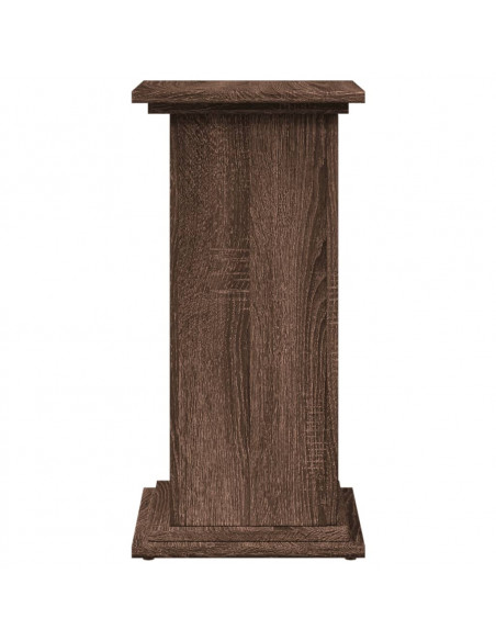 Espositore con Portaoggetti Rovere Marrone 31x30x60 Truciolato