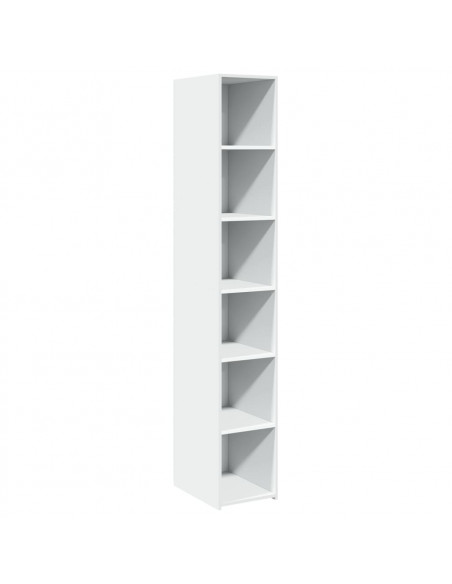 Credenza Bianca 30x41x185 cm in Legno Multistrato